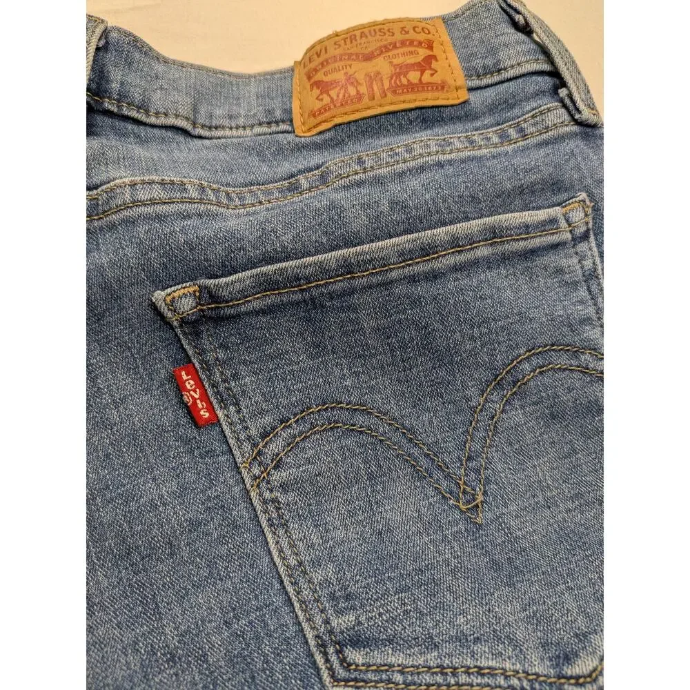 Levis Jeans Womens 30w Blue Denim Curvy Bootcut Low-Mid Rise Classic Y2k Country